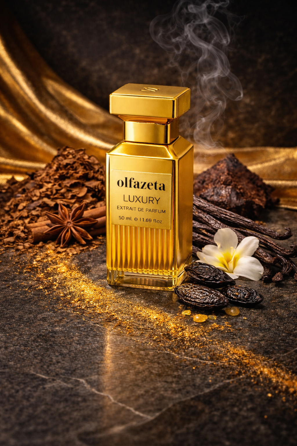 Parfum Sable feuille de tabac épices vanille cacao – fragrance chaude et enveloppante